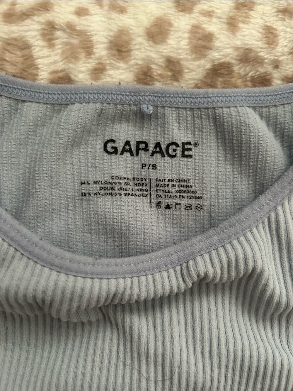 Garage Ribbed Crop Tank Top - Picture 3 of 3